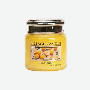 VILLAGE CANDLE Ароматическая свеча  Fresh Lemon , маленькая
