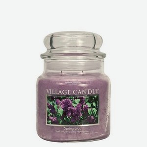 VILLAGE CANDLE Ароматическая свеча  Spring Lilac , средняя