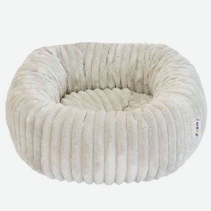 Лежак для животных Foxie Leather 53х53х20см круглый серый