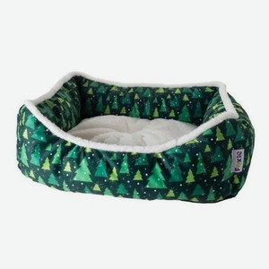 Лежак для животных Foxie Fir 60х50х18см зеленый