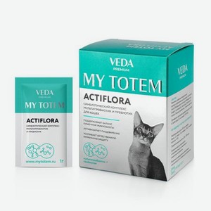 Синбиотический комплекс для кошек ВЕДА My Totem Actiflora мультипробиотик и пребиотик 30шт