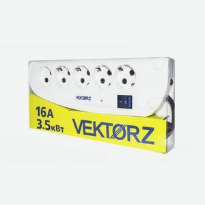 Сетевой фильтр Vektor Z NEW 3.5 кВт светло-серый 1.8-2м (для бытовой техники,повышенная мощность)