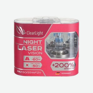Лампа Clearlight HB4 12V-51W Night Laser Vision +200% Light (компл., 2 шт.)