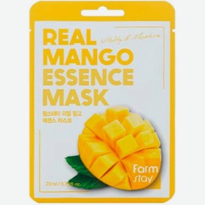 Тканевая маска для лица с экстрактом манго FarmStay Real Mango Essence Mask, 23ml