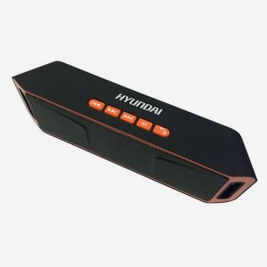 Портативная акустика Hyundai H-PAC160 черный/оранжевый