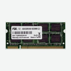 Оперативная память Foxline 2GB DDR2 SODIMM (FL800D2S5-2G)