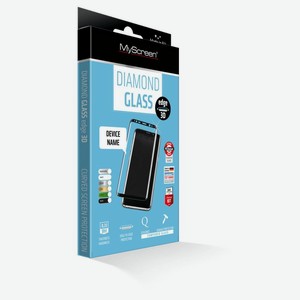 Закаленное защитное стекло MyScreen Glass edge Black iPhone iPhone 6/6S Plus 2,5D