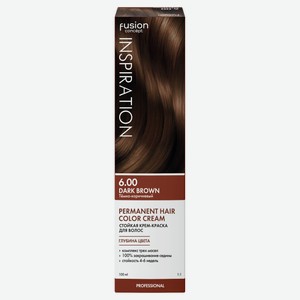Крем-краска стойкая для волос Concept Fusion 6.00 Fusion Темно-коричневый Dark Brown, 100мл