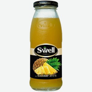Сок Swell ананасовый с мякотью восстановленный для детского питания, 250мл