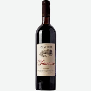 Вино тихое красное сухое ЗГУ Крым Chateau Cotes de Saint Daniel TRAMONTO 2016 0.75 л