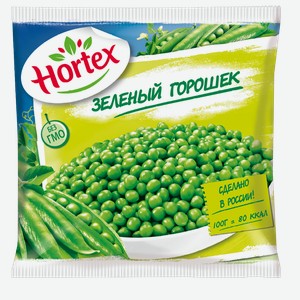 Горошек зеленый Hortex быстрозамороженный 400 г