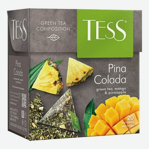 Чай зеленый Tess Pina Colada в пирамидках 1,8 г х 20 шт