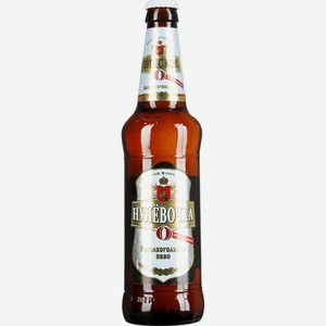 Пиво Лидское Нулевочка светлое безалкогольное стеклянная бутылка 0,5 л