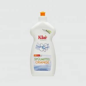 Средство для ручного мытья посуды апельсиновое, гипоаллергенное ЭКО KLAR Washing-up Liquid Orange 500 мл