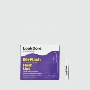 Концентрированная сыворотка в ампулах для губ, 10 x 2 мл LOOKDORE Ib+flash Ampoules Flash Lips 10 шт