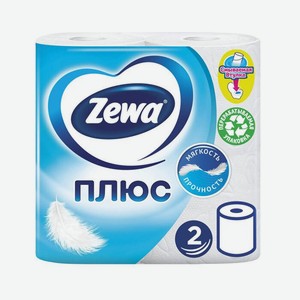 Бумага туалетная двухслойная белая Полюс Zewa 4шт