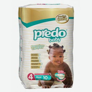 Подгузники Predo baby Premium Comfort Maxi 7-18кг 10шт