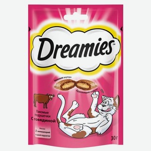 Корм для кошек говядина сухой Dreamies 30г