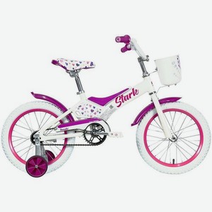 Велосипед STARK Tanuki 16 Girl (2021), городской (детский), колеса 16 , белый/розовый, 10.5кг [hd00000304]