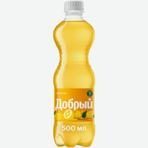 Напиток безалкогольный сильногазированный Добрый, Лимонад Лимонады России 0.5л