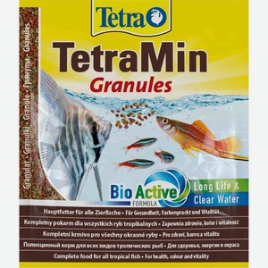 Tetra (корма) корм для всех видов тропических рыб. гранулы TetraMin Granules (15 г)