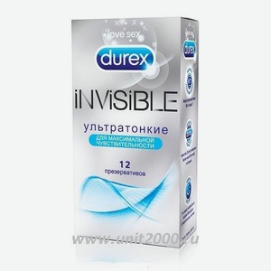 Durex Презервативы Invisible Ультратонкие 12 шт