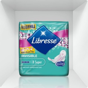 Libresse Прокладки Invisible Super Мягкая поверхность 8 шт