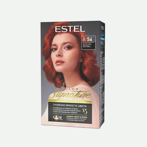 Estel Color Signature Крем-гель краска для волос 8/54 Красная медь