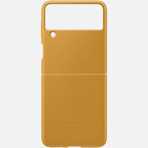 Чехол Samsung Galaxy Z Flip3 Leather Cover Mustard (EF-VF711)
