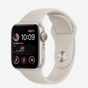 Смарт-часы Apple Watch SE 40mm Starlight Alum./Sport S/M (MNT33)