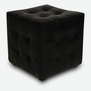 Пуф Dreambag Лотос черная экокожа 40х40х42 см