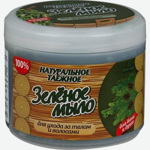 Мыло густое Floresan Зеленое мыло для бани и душа, 450мл Россия