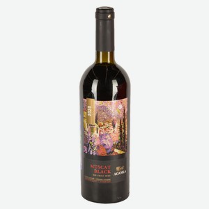 Вино Agora Muscat Black красное сладкое Россия, 0,75 л