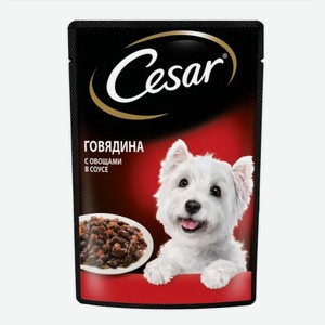 Корм для собак говядина с овощами Cesar 85г
