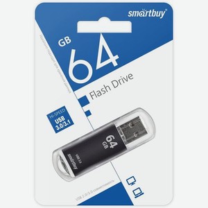 Флешка USB SMARTBUY V-Cut 64ГБ, USB3.0, черный [sb64gbvc-k3]