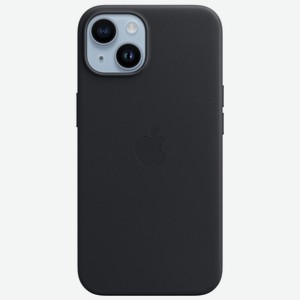 Чехол Apple iPhone 14 Leather MagSafe Midnight (MPP43)