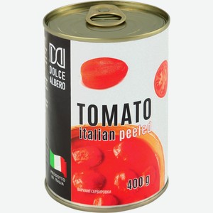 Томаты DOLCE ALBERO очищенные в томатном соке ж/б, Италия, 400 г