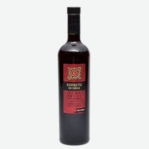 Вино Еспириту де Чили Каберне Совиньон СОРТОВОЕ красное п/сладкое 10-15% , 0,75л (Чили)