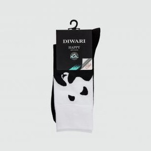 Носки DIWARI Happy Черно-белые 44-45 размер