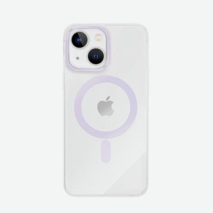 Чехол защитный VLP Line case with MagSafe для iPhone 14, фиолетовый