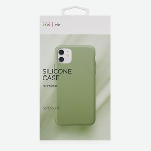 Чехол защитный VLP Silicone Сase для iPhone 11, светло-зеленый