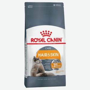 Сухой корм для кошек Royal Canin Hair & Skin Care с нежной кожей, 400 г