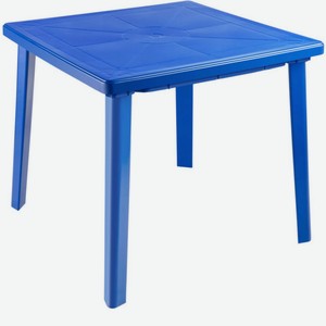 Стол квадратный сборный Стандарт Пластик цвет: синий, 80×80×71 см