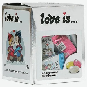 Жевательные конфеты LOVE IS  Серебряная коллекция , сливочные, ассорти вкусов, 105г, ш/к 10944