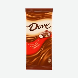Шоколад молочный DOVE с цельным фундуком, 90 г