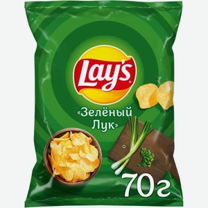 Чипсы картофельные Lay s Молодой зеленый лук, 70 г