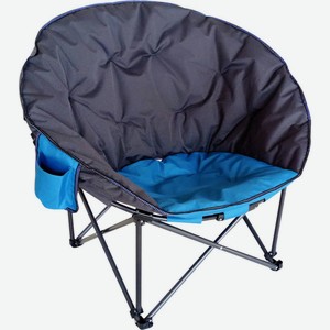 Кресло туристическое складное с отделением для журналов цвет: серый-голубой, 100×43×90 см
