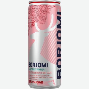 Напиток Borjomi Flavored Water Земляника-Артемизия без сахара 330мл