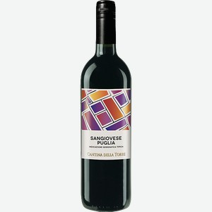 Вино Cantina della Torre Санджовезе красное сухое 11.5% 750мл
