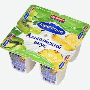 Продукт йогуртный Alpenland Ананас Киви Крыжовник 0.3% 95г